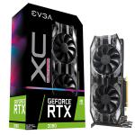 EVGA Geforce RTX2080 XC Ultra Gaming Graphics Card, 8GB GDDR6, PCIE, Full Height, HDB RGB Fans x 2, DP x3, HDMI, Max 4 Outputs