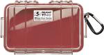 Pelican 1040 Micro Case - Clear with Red