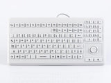 GETT InduKeys - Sanitizable Silicone USB Keyboard with Integrated Mouse Button (IP68 Rated) - Grey