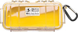 Pelican 1030 Micro Case - Clear with Yellow